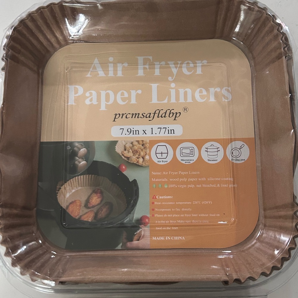 Brown Air Fryer Paper Liners for Kitchen Use